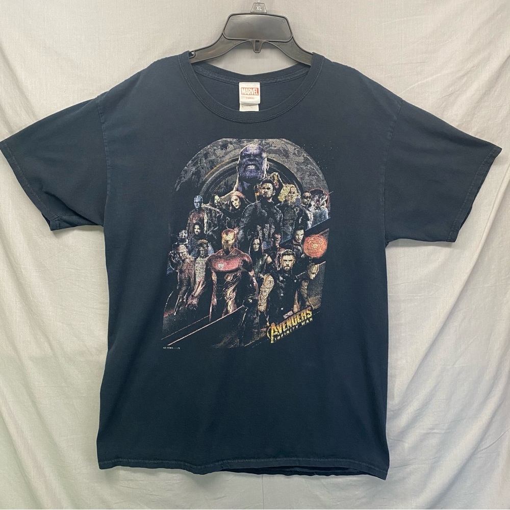 Marvel Avengers Infinity Wars‎ T-shirt Black Size | L